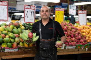 Fruit and Vegetable trader at St Albanys Market in Brimbank