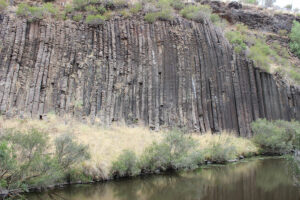 Cliff wall at Organ Pipes National Park and