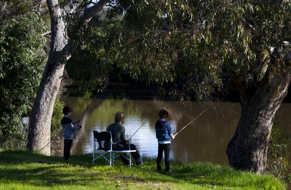 Fishing Werribee River